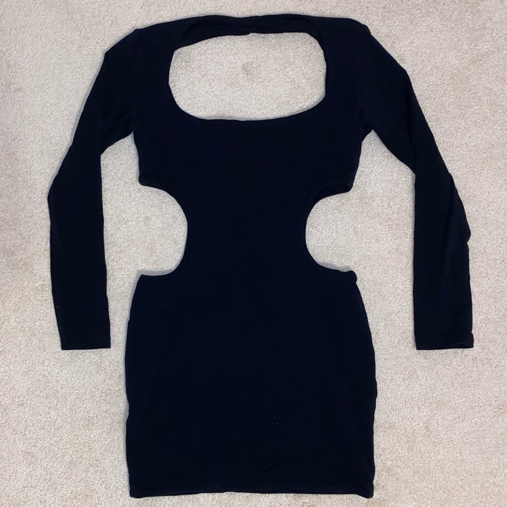 Black cutout dress